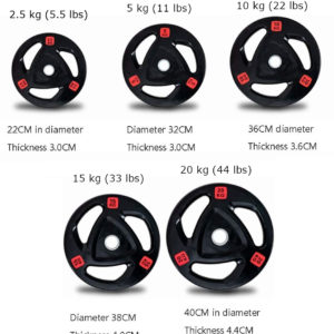 Rubber Grip Olympic Weight Plates