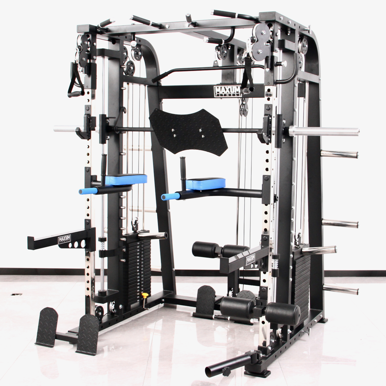 MAXUM S-150 Smith Machine Functional Trainer Power Rack Home Gym – 5
