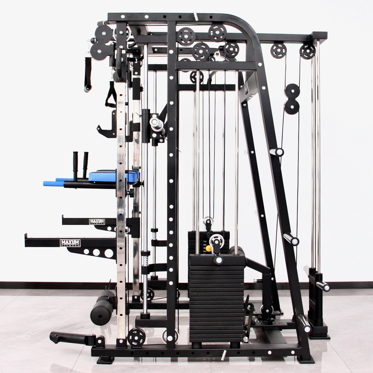 MAXUM S-150 Smith Machine Functional Trainer Power Rack Home Gym – 9