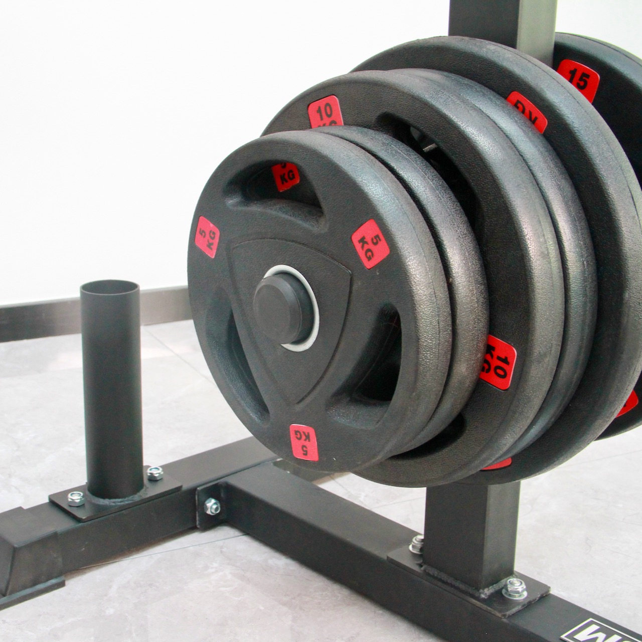 MAXUM Weight Plate Tree 4 Bar Holder MAXUM fitness Home Gym Fitness
