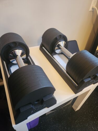 Snode AD80 Adjustable Dumbbells - PAIR (10 to 80 lb) with Magnetic Weight Set - FREE SHIPPING photo review