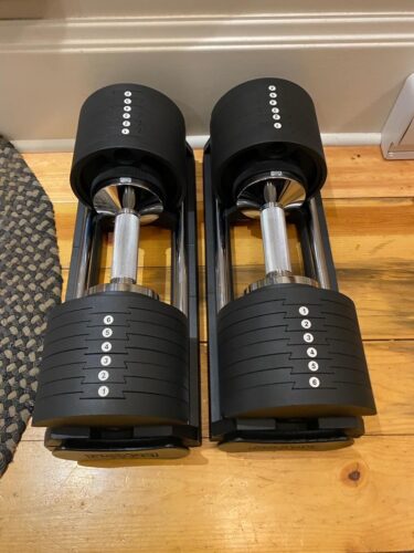 Snode AD80 Adjustable Dumbbells - PAIR (10 to 80 lb) with Magnetic Weight Set photo review