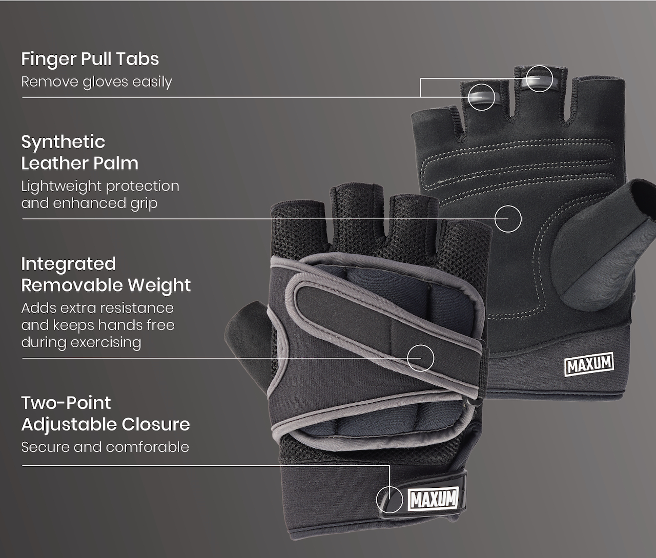 Weighted Gloves 1 lb - 5