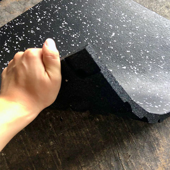 Premium EZ Rubber Gym Mat White MAXUM Fitness