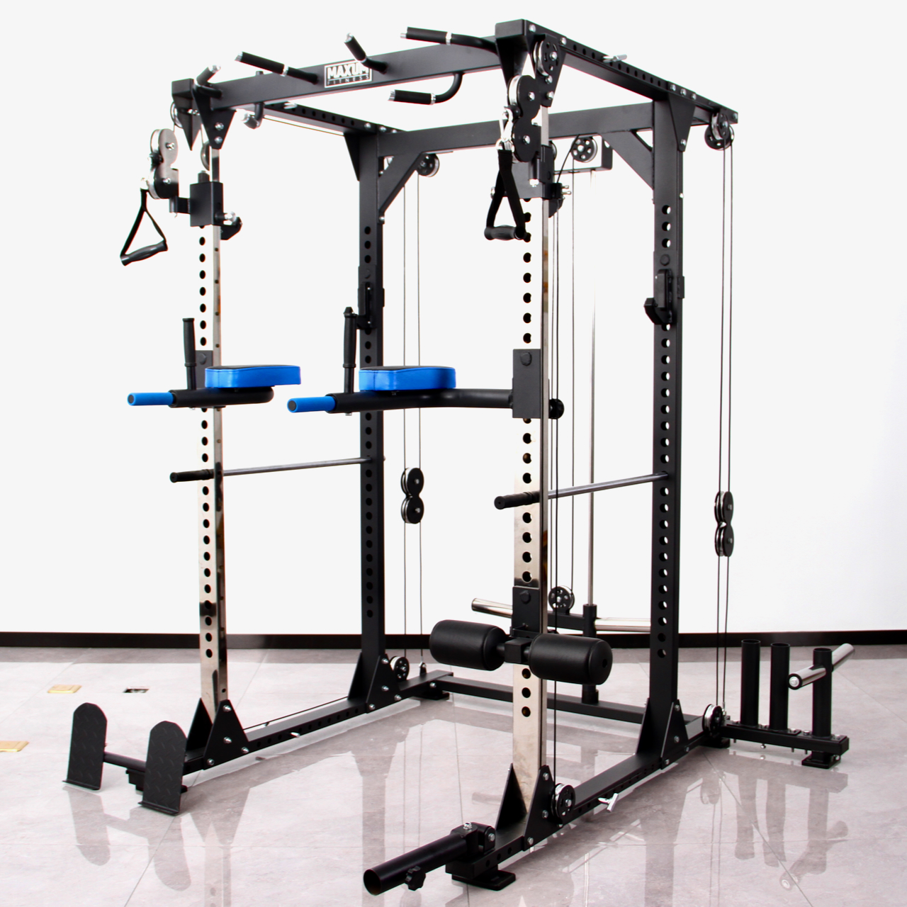 MAXUM F-220 Functional Trainer Power Rack Home Gym – 8