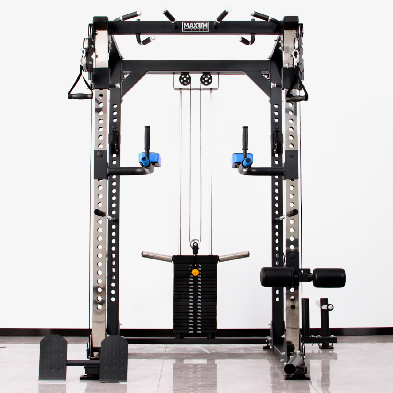 MAXUM F-220 Pro Functional Trainer Power Rack Home Gym – 12
