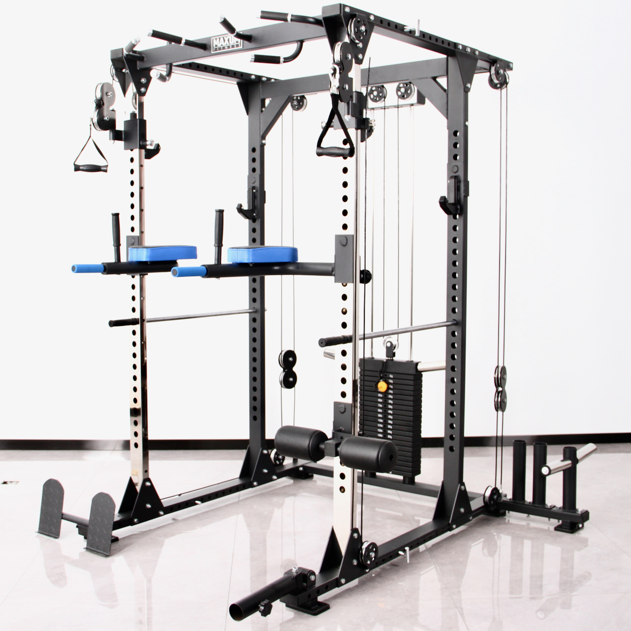 MAXUM F-220 Pro Functional Trainer Power Rack Home Gym – 8