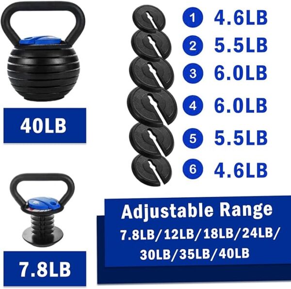 Adjustable Kettlebell (10 - 40 lbs) Adjustable Kettlebell (10 - 40 lbs)