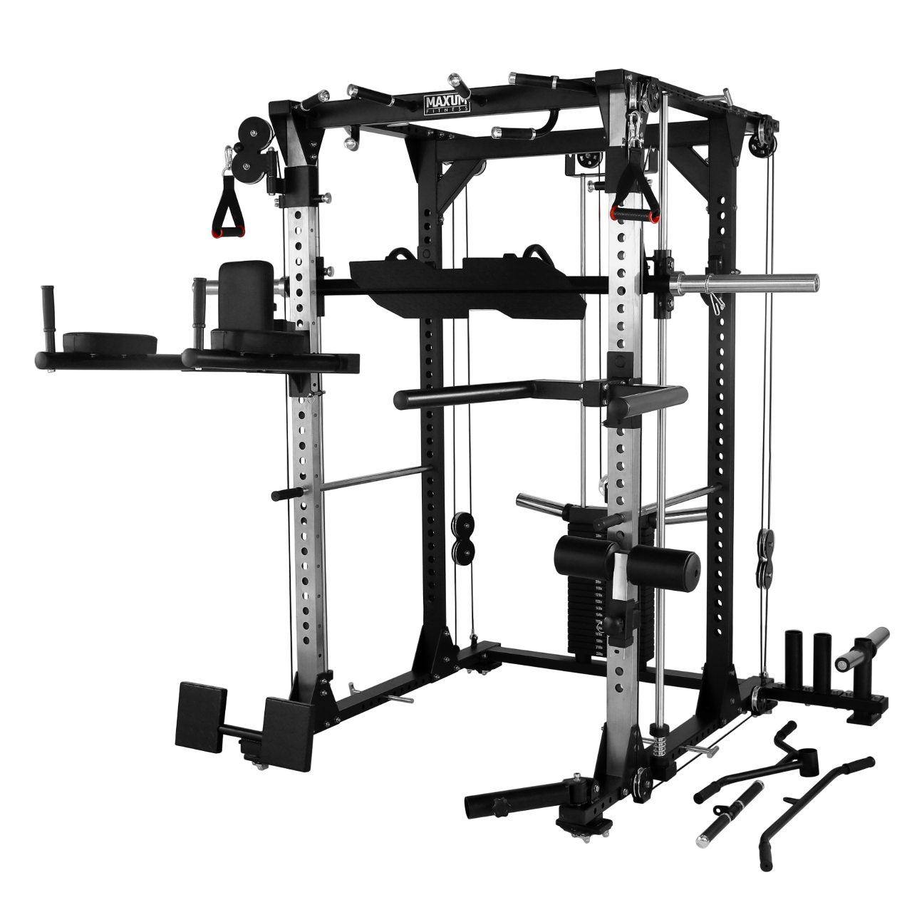 MAXUM S-92 – Smith Machine Functional Trainer Power Rack