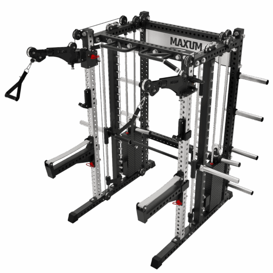MAXUM X3 Smith Machine Functional Trainer Squat Rack Home Gym