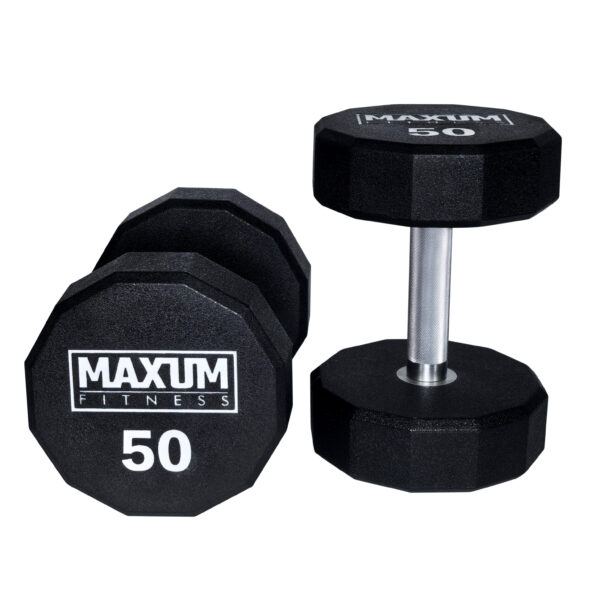 MAXUM 12-Sided Urethane Dumbbells