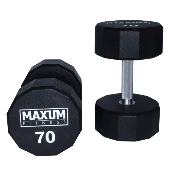 MAXUM 12-Sided Urethane Dumbbells