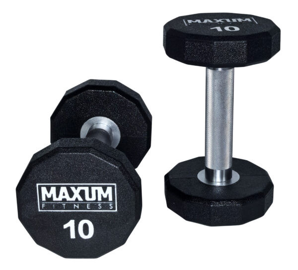 MAXUM 12-Sided Urethane Dumbbells
