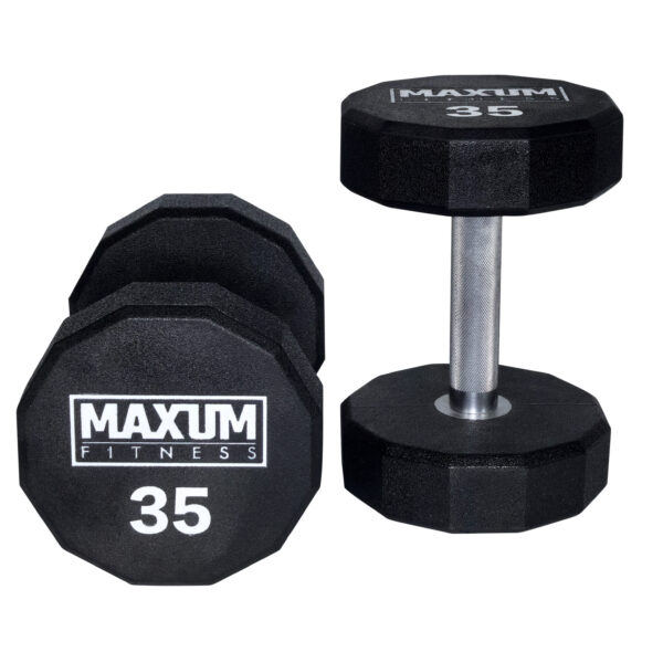 MAXUM 12-Sided Urethane Dumbbells