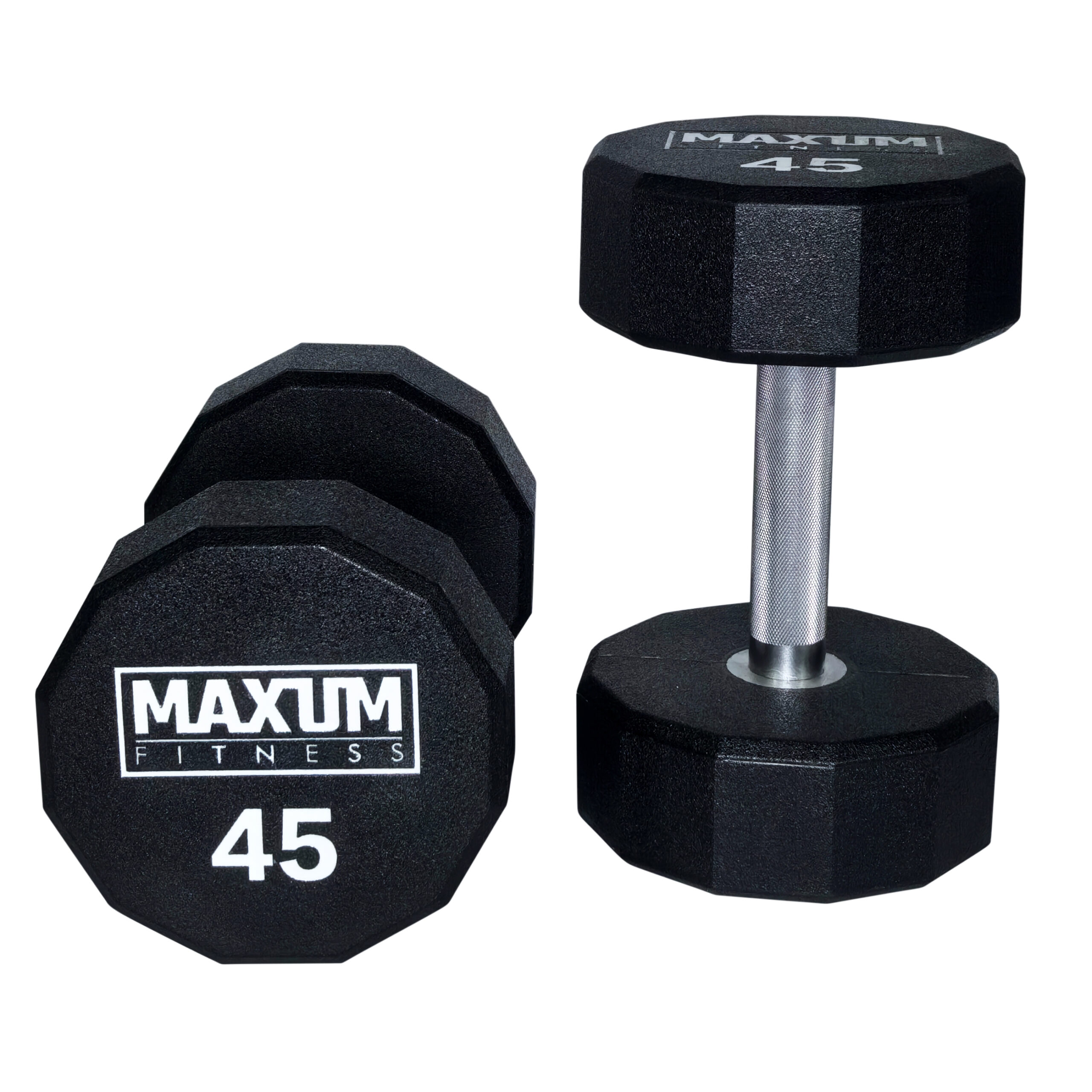 MAXUM 12-Sided Urethane Dumbbells
